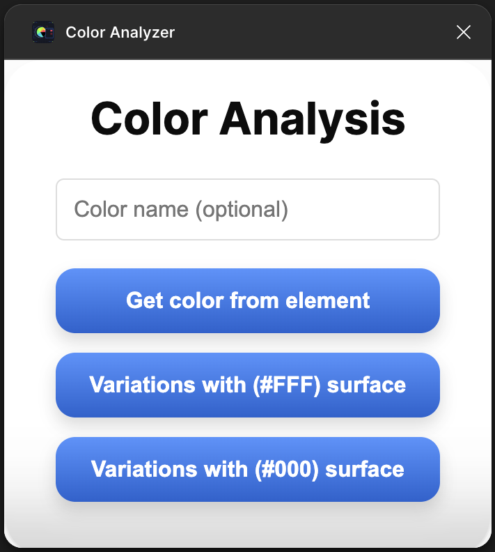 Color Analyzer plugin